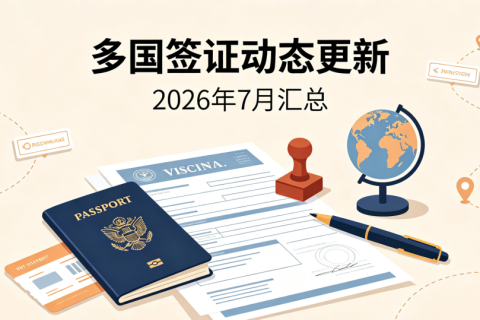 2026年7月最新多国出入境签证政策动态汇总