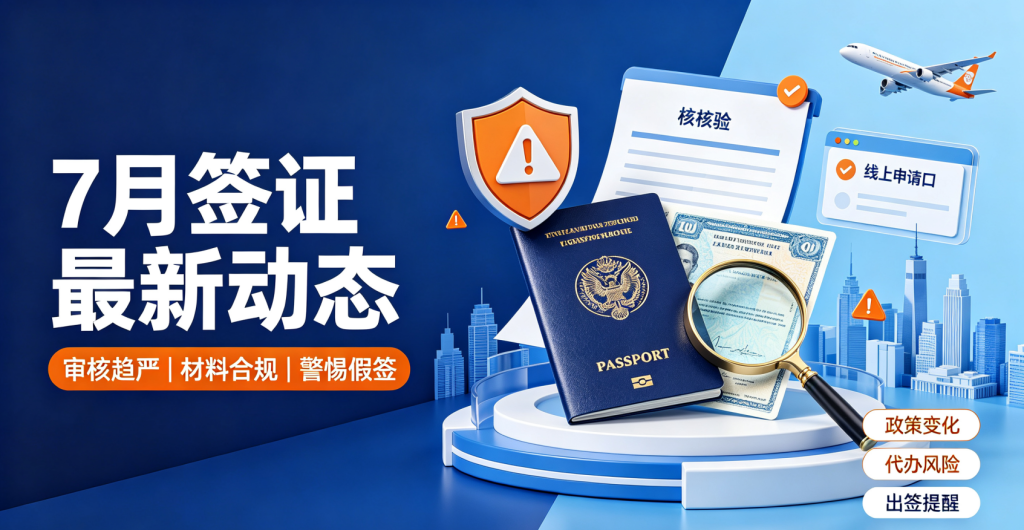 2026年7月签证最新新闻动态：多国审核收紧，网上办签重大避坑提醒