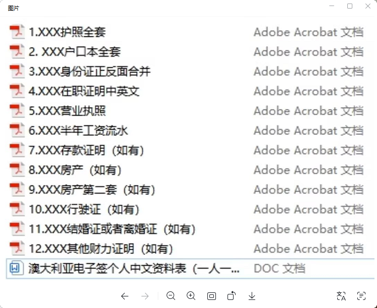 英国签证【在职人员】材料清单
